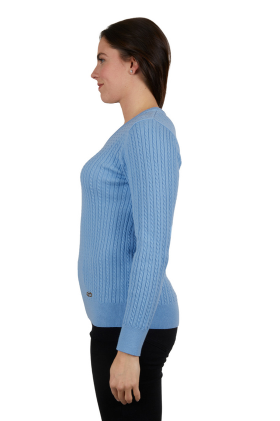 THOMAS COOK CABLE KNIT JUMPER
