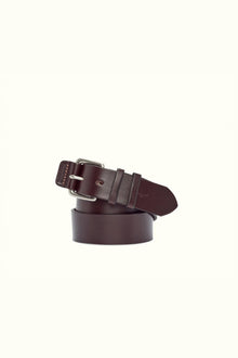  R.M. Williams 1 1/2" covered buckle belt in Chestnut