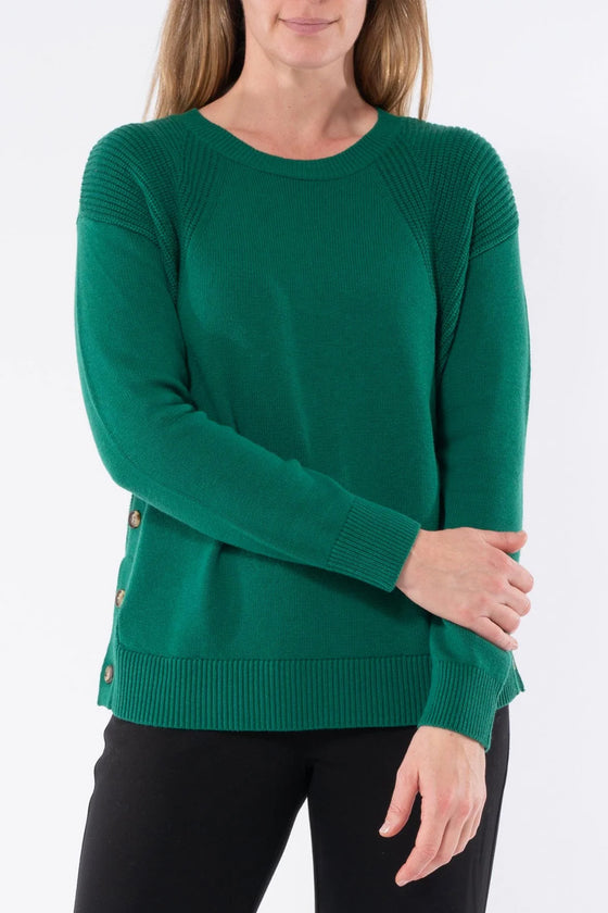 JUMP SIDE BUTTON PULLOVER
